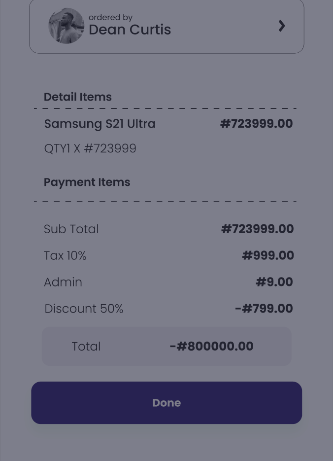 Invoice Confirmation